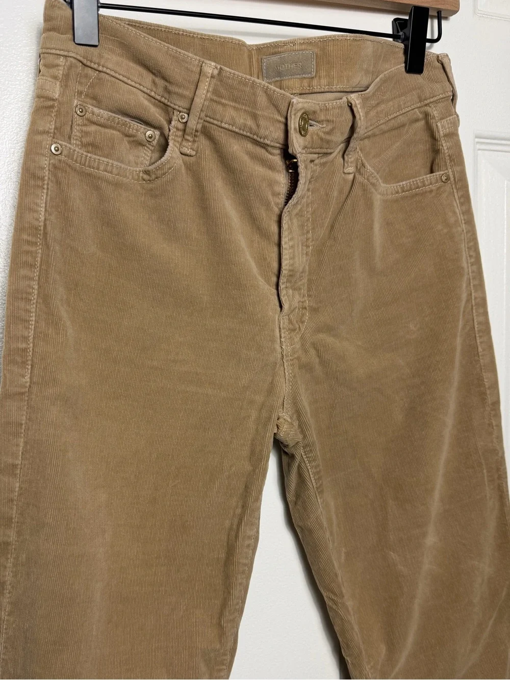 MOTHER Corduroy Outsider Crop Hopscotch Pants